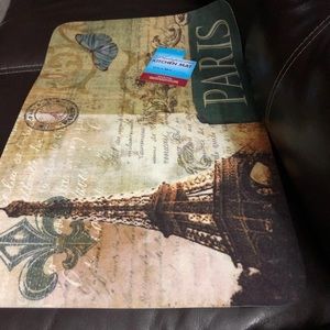 Eiffel Tower Kitchen Mat (17in x 28in)